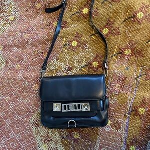 Proenza Schouler PS11 Black Leather Crossbody Bag